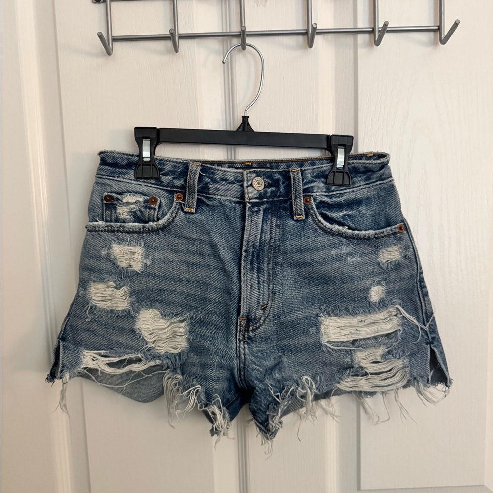 Abercrombie & Fitch Annie High Rise Jean Shorts